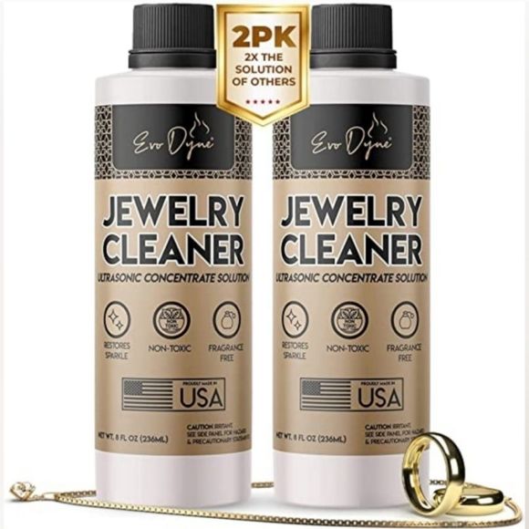 Jewelry 2 Pack Ultrasonic Jewelry Cleaner Solution For Diamonds Gold